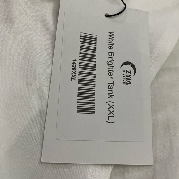 New White Brighter Tank by Zyia - Picture 3 of 4